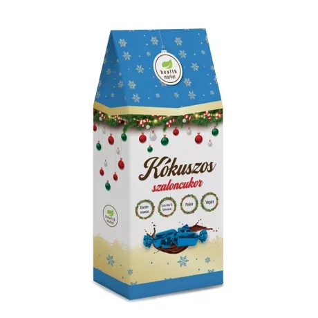 Health Market Kókuszos szaloncukor 250g kókusztejes csokoládéval mártva