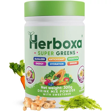 Herboxa® SUPER GREENS 300g passion gyümölcs - mojito