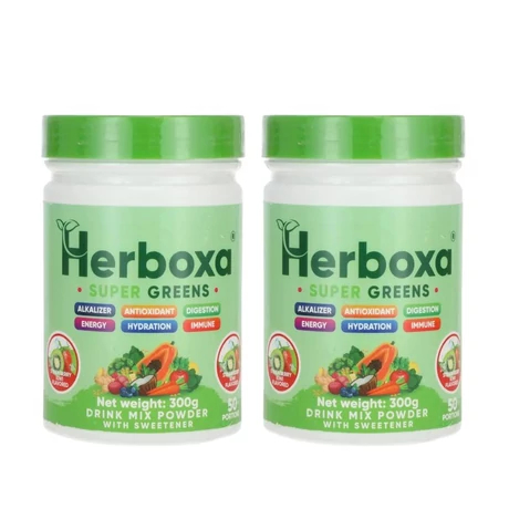 Herboxa® SUPER GREENS 2x300g eper - kiwi