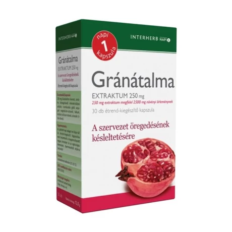 Interherb NAPI1 Gránátalma Extraktum 250mg 30 db