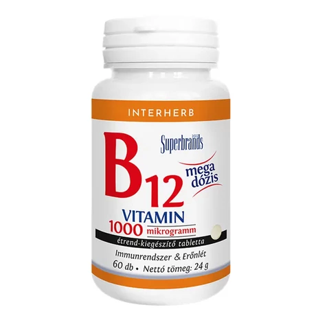 Interherb B12-vitamin 1000 mcg/tabletta 60 db