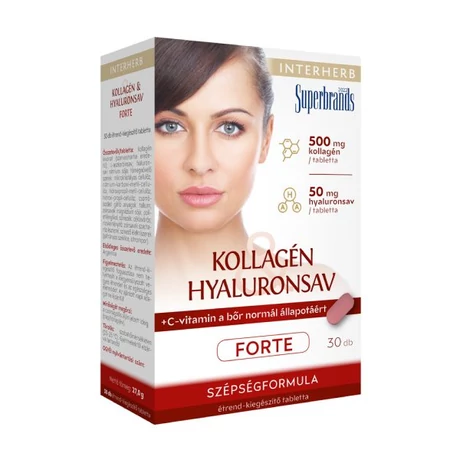 Interherb Kollagén & Hyaluronsav Szépségformula FORTE tabletta 30db