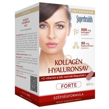 Interherb Kollagén & Hyaluronsav Szépségformula FORTE tabletta 60 db