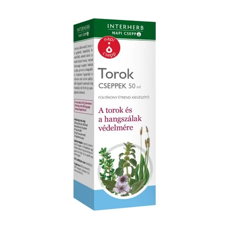 Interherb Napi Csepp Torok cseppek 50 ml