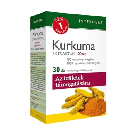 Interherb NAPI1 Kurkuma Extraktum 100mg 30 db