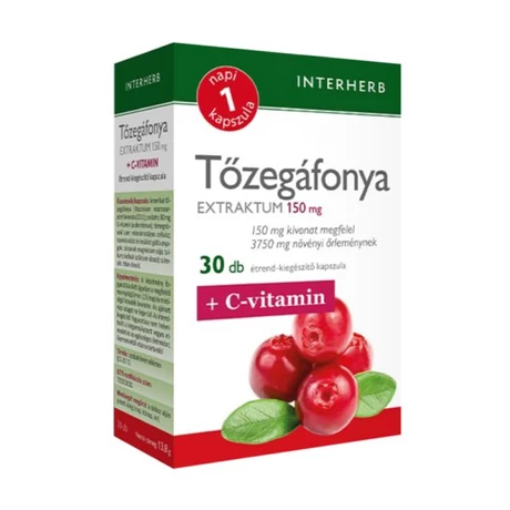 Interherb NAPI1 Tőzegáfonya Extraktum 150 mg 30 db