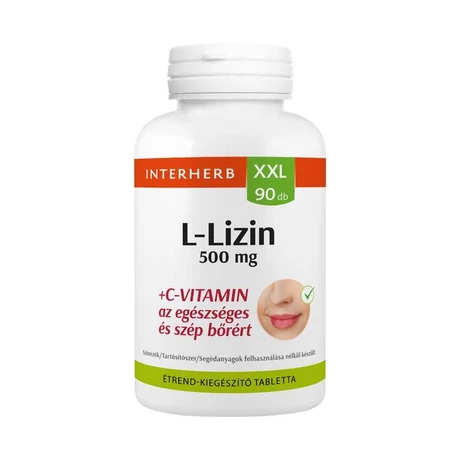 Interherb XXL 90 db L-Lizin 500 mg+C-vitamin kapszula (Sz)