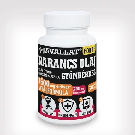 Javallat Forte Narancs olaj gyömbérrel 60 kapsz