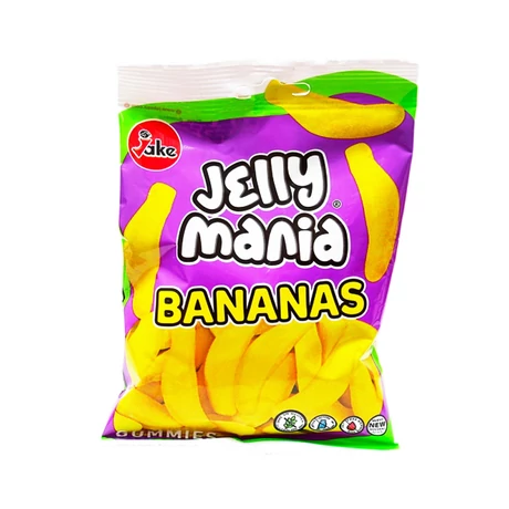 Jelly Mania cukor bevonatú banán gumicukor 100 g