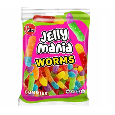 Jelly Mania savanyú kukac gumicukor 100 g