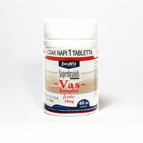 JutaVit Vas-komplex Forte 18mg  - 40 tabletta