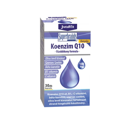 JutaVit Koenzim Q10 100mg Vízoldékony formula 30x