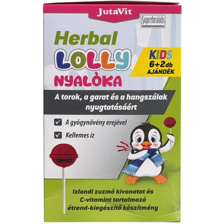 Jutavit Herbal Lolly Torok nyalóka 6+2