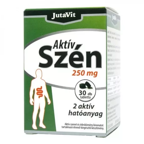 JutaVit Aktív Szén tbl. 30x 250mg