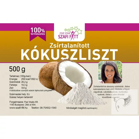 Szafi Reform Zsírtalanított finomszemcsés kókuszliszt 500 g