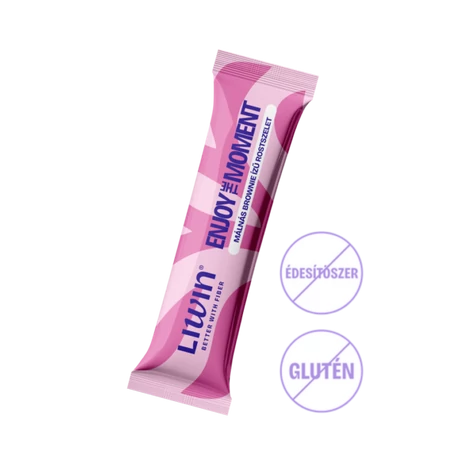 LIWIN ENJOY THE MOMENT Málnás brownie ízű datolya rostszelet 40g