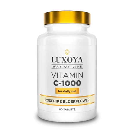 Luxoya C-1000 Vitamin Rosehip & Elderflower - 90 tablets