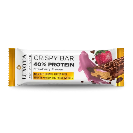 Luxoya Crispy Bar 45g - Strawberry Flavour