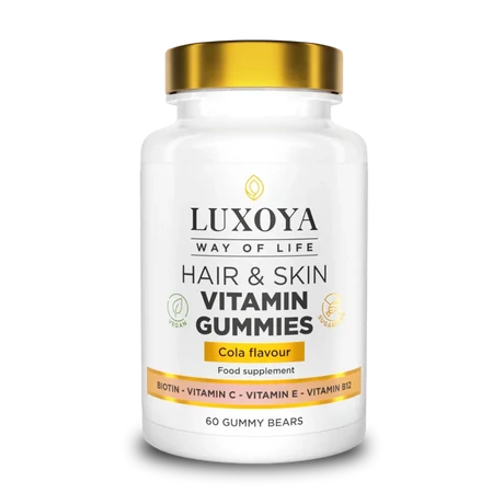 Luxoya Hair & Skin Vitamin Gummies with Biotin & C -Vitamin & E-Vitamin - 60pcs