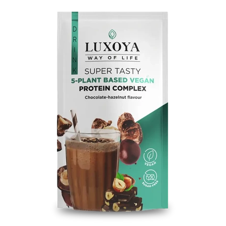 Luxoya Super Tasty 5-plant based VEGAN Protein Complex 30g - Chocolate-Hazelnut flavour