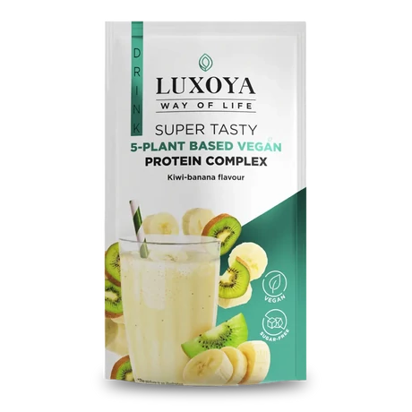 Luxoya Super Tasty 5-plant based VEGAN Protein Complex 30g - Kiwi-Banana flavour