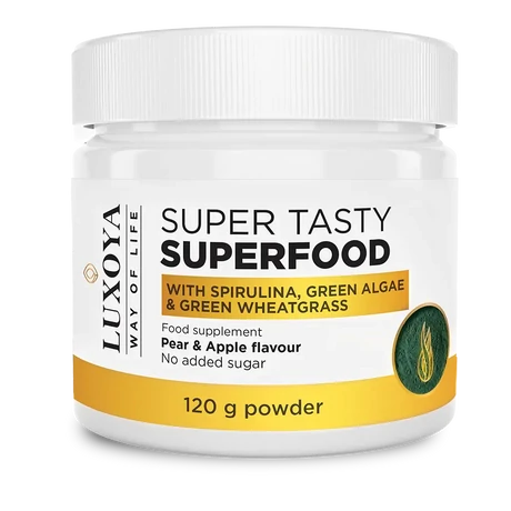 Luxoya Super Tasty Superfood With spirulina 120g - Pear & Apple