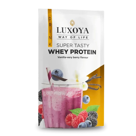 Luxoya Super Tasty Whey Protein 30g - Vanilla-Very berrry flavour