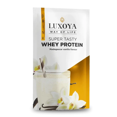 Luxoya Super Tasty Whey Protein 30g - Madagaskar vanilla flavour