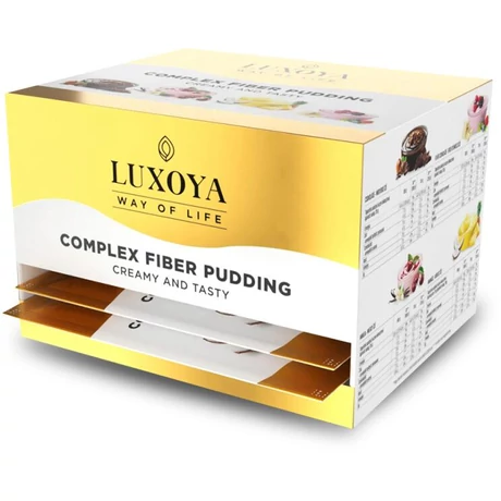 Luxoya Complex Fiber Pudding Creamy and Tasty - Box 8x35g (2pcs / flavour)