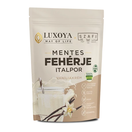 Luxoya x Szafi Free Mentes  fehérje italpor 360g vanília