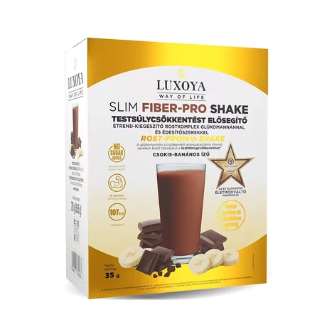 Luxoya Slim Fiber-Pro Shake - Csokis-banános 6x35g