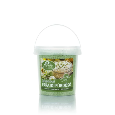 Mineris Gyógynövényes fürdősó 1kg-s vödrös