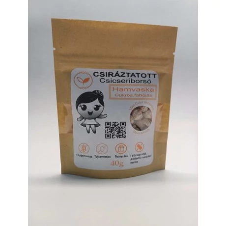 Miss Csíra Csíráztatott csicseriborsó cukros, fahéjas „Hamvaska” 40g