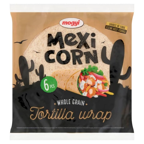 Mogyi Mexi Corn Tortilla Wrap teljes kiörlésű 360g