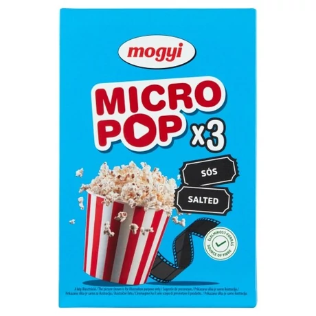 Mogyi Micro Popcorn sós 3*100g