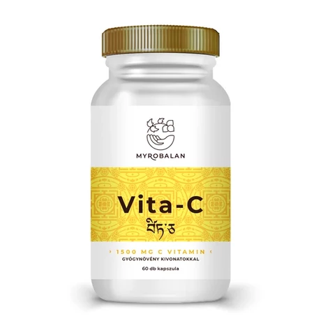 Myrobalan Vita-C 1500 mg C vitamin gyógynövény kivonatokkal 60 db vegán kapszula