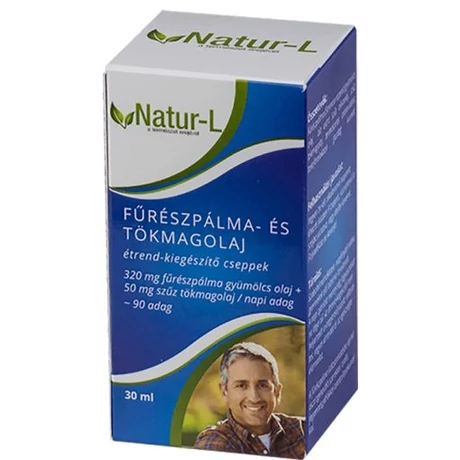Natur-L Fűrészpálma és tökmagolaj 90 adag (30 ml)