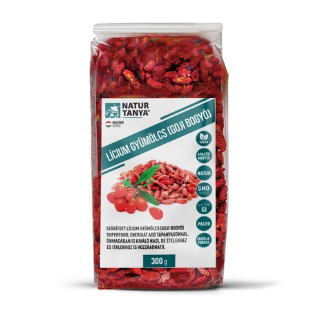 Natur Tanya® Lícium gyümölcs (Lycium Barbarum, Goji bogyó) 300g