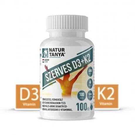 Natur Tanya Szerves D3 és K2 Vitamin 100tabl.