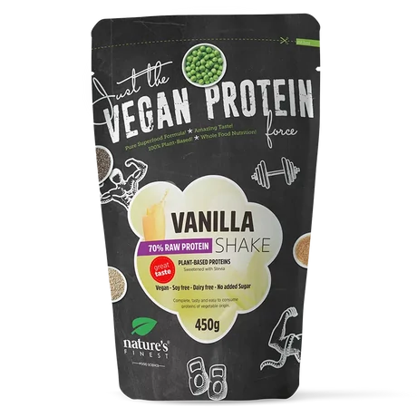 Nature's Finest Protein Shake Vaniliás 70%  - steviával édesítve 450g