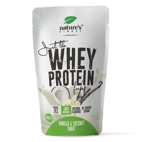 Nature's Finest WHEY PROTEIN Vaniliás-kókuszos tejsavó fehérje 450g