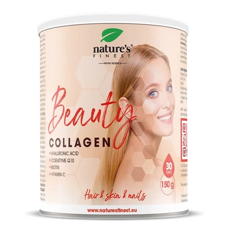 Nature's Finest Beauty Kollagén hialuronsavval, biotinnal, C vitaminnal és Q10-el 150g