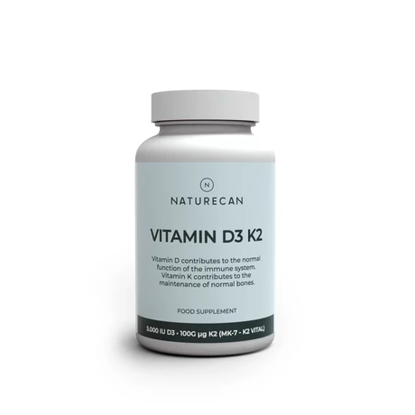 Naturecan Vitamin D3 and K2 Tablets - 90 Tablets