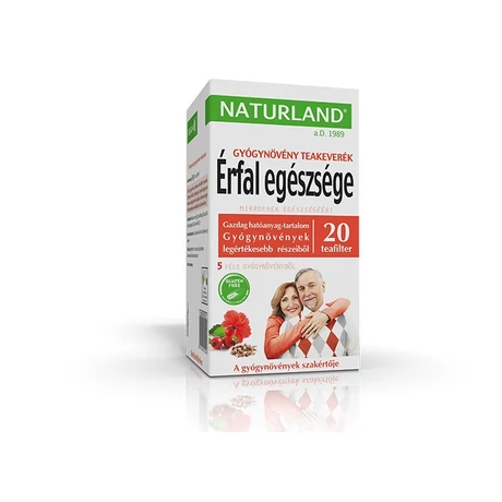 Naturland Érfal egészsége gyógynövény teakeverék filteres 20x1,5 g