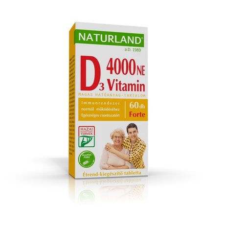 Naturland D-vitamin Forte tabletta 60x