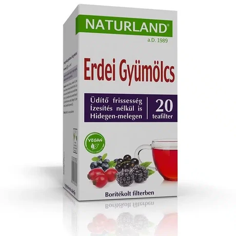 Naturland Erdei gyümölcstea 4 féle gyümölccsel 20x2 g