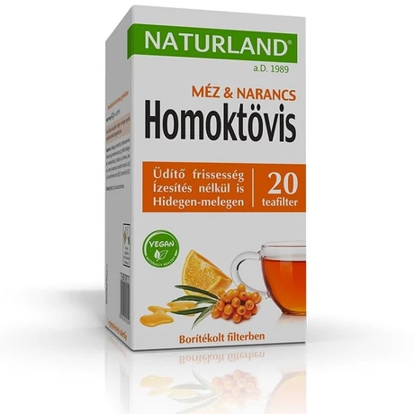 Naturland Homoktövis-Méz-Narancs gyümölcstea 20x2 g