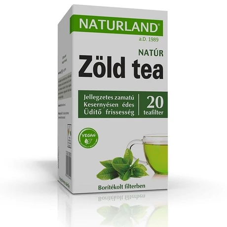 Naturland Zöld tea natúr filteres 20x1,5 g