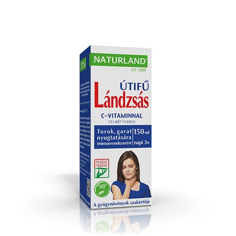 Naturland Lándzsás útifű C vitaminnal felnőtt szirup 150 ml