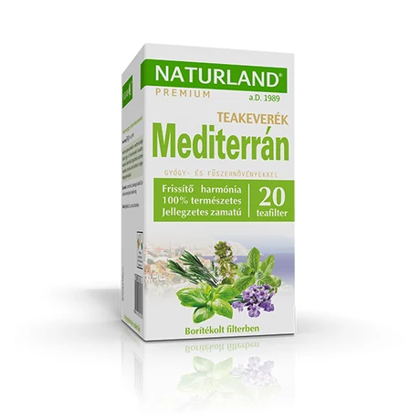 Naturland Mediterrán gyógy- és fűszernövény teakeverék 20x1,5 g